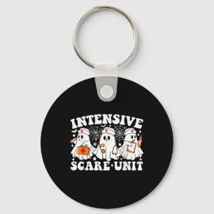 Intensive Care Scare Unit Halloween Ghost Nurse Ic Keychain