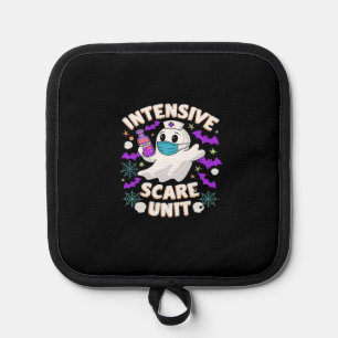 Intensive Scare Unit Nurse Halloween ICU Nurse Ess Pot Holder