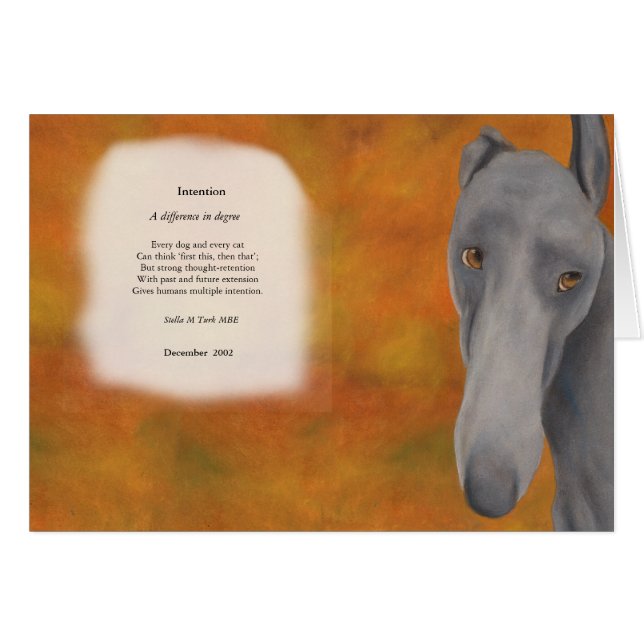 Intention  - A difference in degree - card (Front Horizontal)