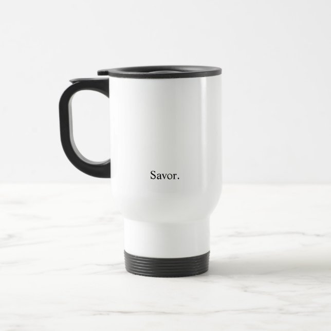 Intention "Savour" Travel Mug (Left)