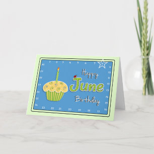 Interactive 'Move the Star' JUNE Birthday Card