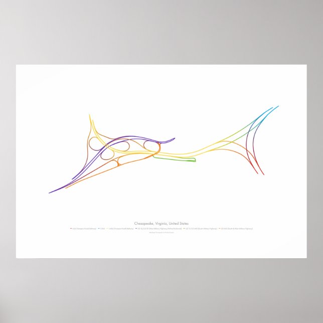 Interchange Choreography: Chesapeake, VA, US 1 Poster (Front)