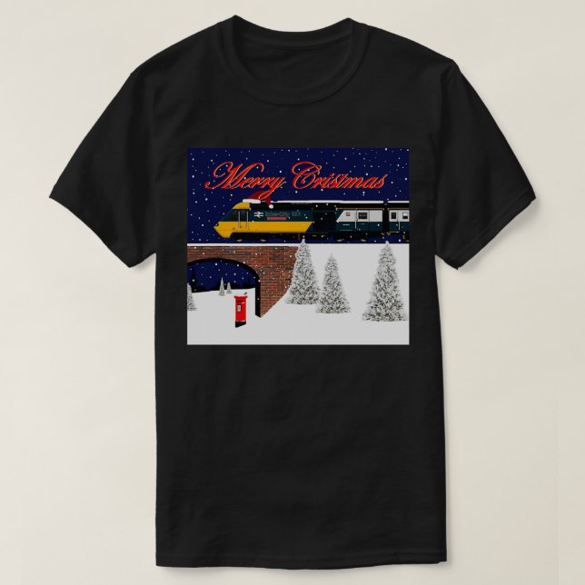 Intercity 125 Christmas card T-Shirt (Design Front)