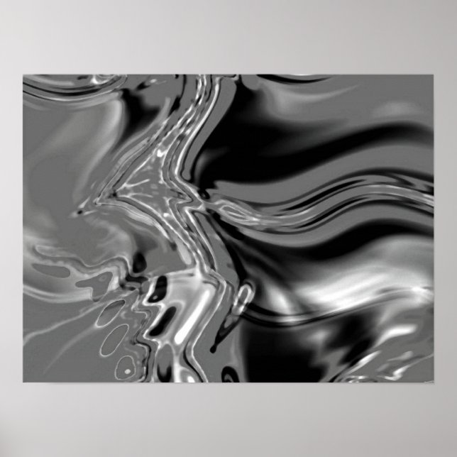 Interconnected - Black & White Poster (Front)