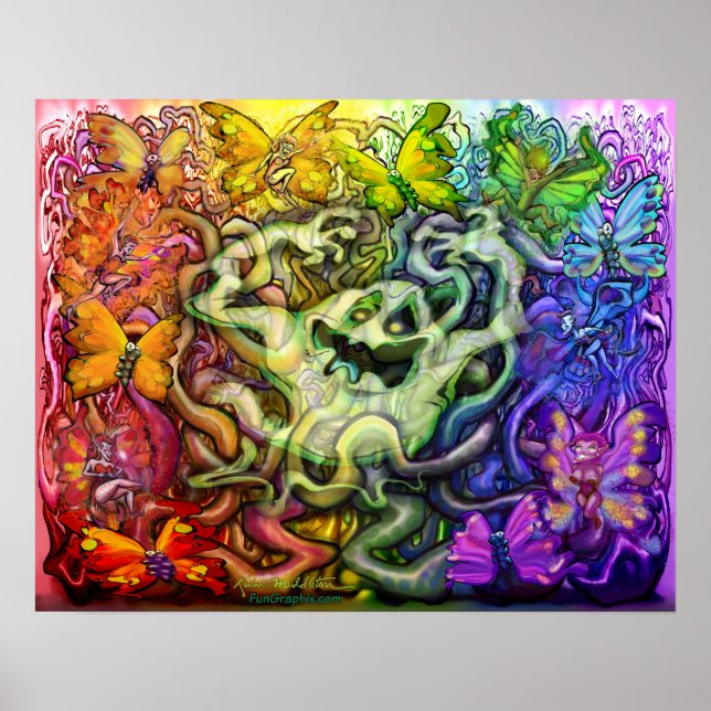 Interconnected Ghostly Magic Poster (Front)