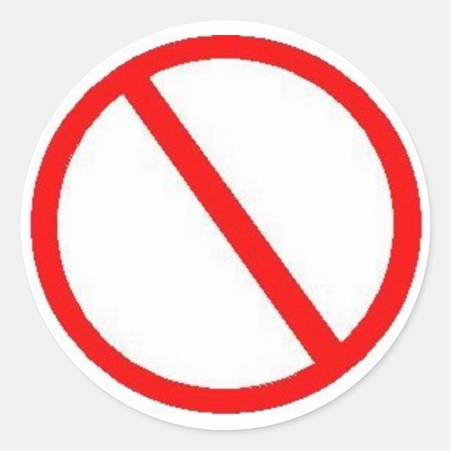 INTERDICTION - autocollants (Devant)