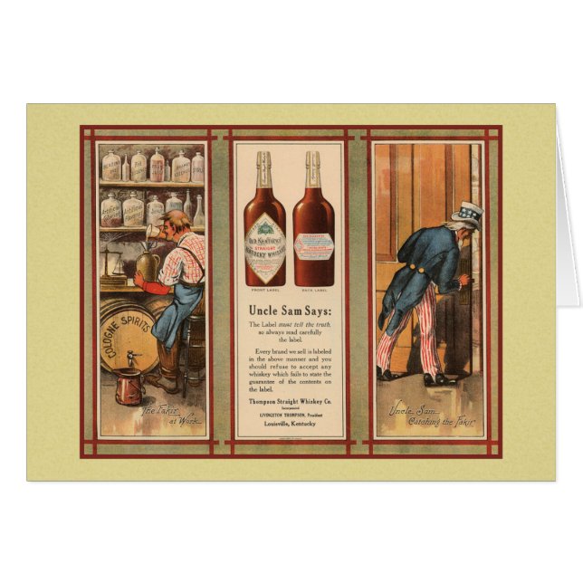 Interdiction de l'Oncle Sam du Kentucky Bourbon (Devant horizontal)