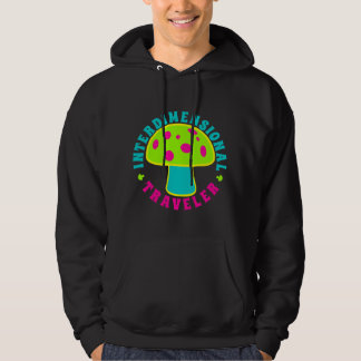 Interdimensional Traveller - Magic Mushrooms, Glow Hoodie