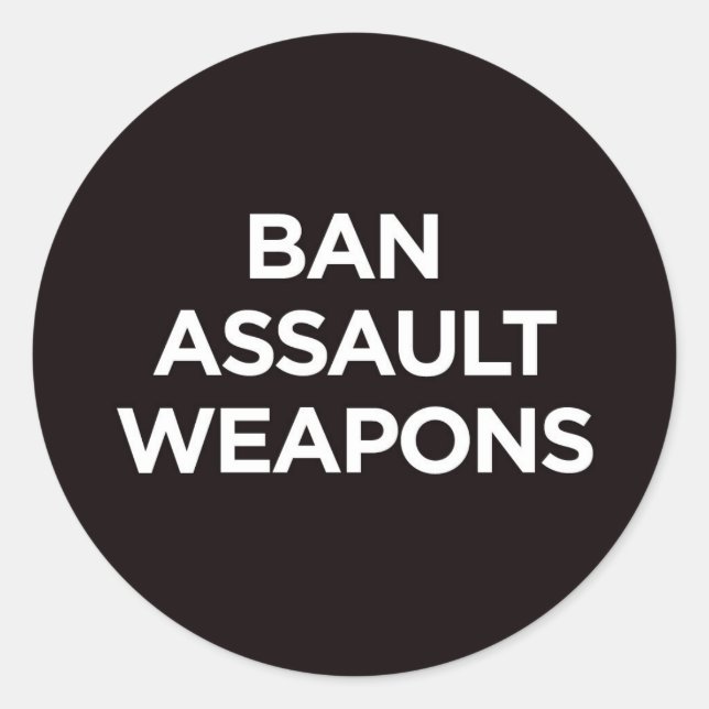 Interdire les armes d'assaut - Sticker (Devant)