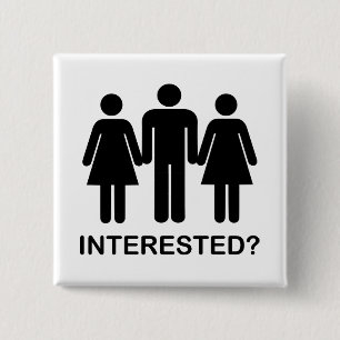 Interested? 2 Inch Square Button