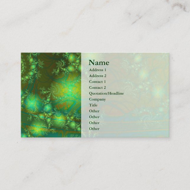 Interesting Abstract Art Business Card (Front)