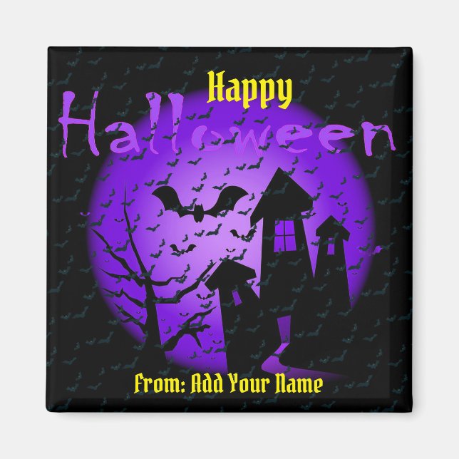 Interesting Happy Halloween Gift Magnet (Front)