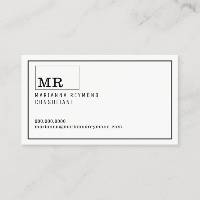 interface moderne contact carte personnalisée cons (Devant)