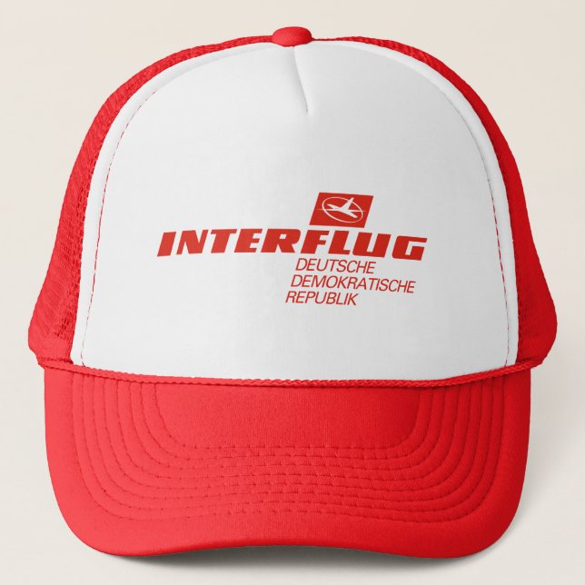 Interflug, Airline of East Germany DDR GDR! Trucker Hat (Front)