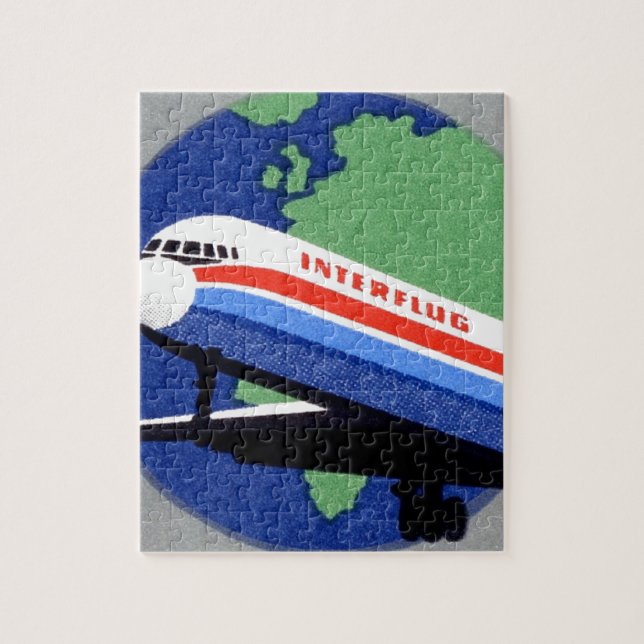 INTERFLUG - National Airline of DDR, East Germany Jigsaw Puzzle (Vertical)