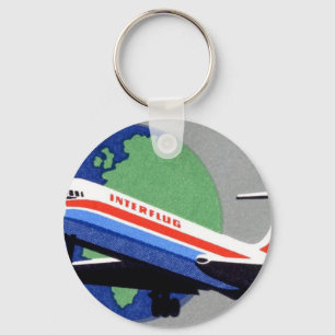INTERFLUG - National Airline of DDR, East Germany Keychain