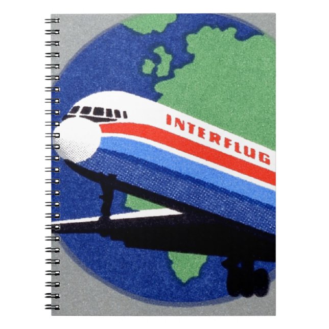 INTERFLUG - National Airline of DDR, East Germany Notebook (Front)