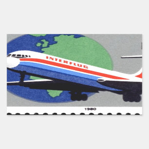 INTERFLUG - National Airline of DDR, East Germany Sticker