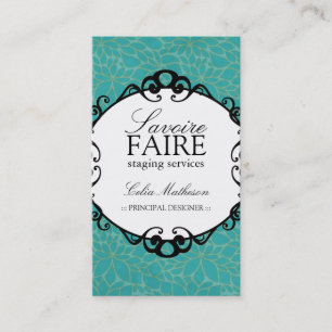 Intérieur chic concevant des cartes de visite