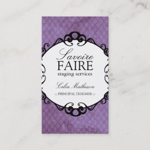 Intérieur chic concevant des cartes de visite