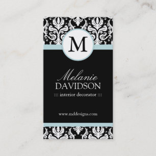 Intérieur de monogramme concevant des cartes de