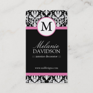 Intérieur de monogramme concevant des cartes de