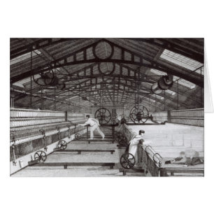 Intérieur d'une usine de coton