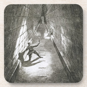 Interior Ascent of a Pyramid, c.1780 (engraving) Coaster