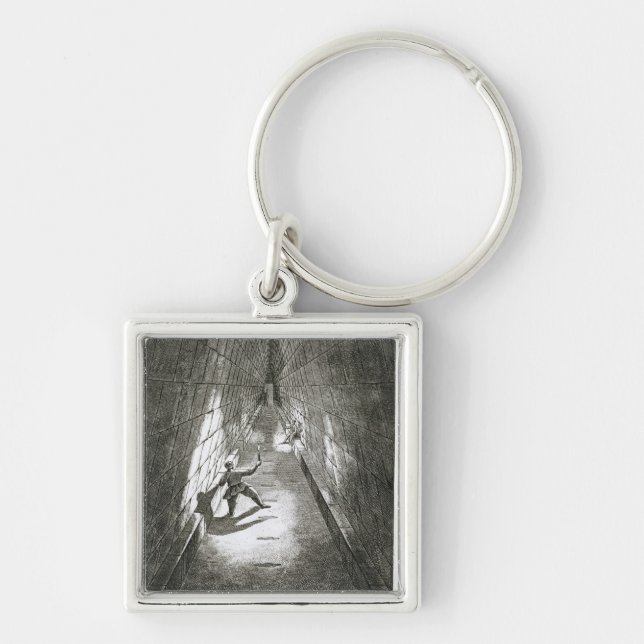 Interior Ascent of a Pyramid, c.1780 (engraving) Keychain (Front)