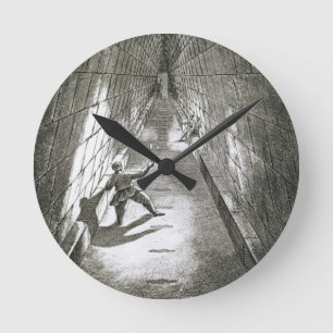 Interior Ascent of a Pyramid, c.1780 (engraving) Round Clock