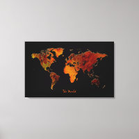 Interior Decorating New World Map Art Print