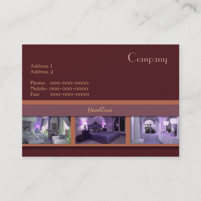 Interior Decorator Business Card (Front)