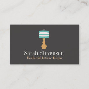 Interior Decorator Lamp Designer Business Card