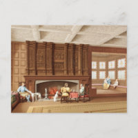 Interior Design Elizabethan Fireplace Vintage 1800