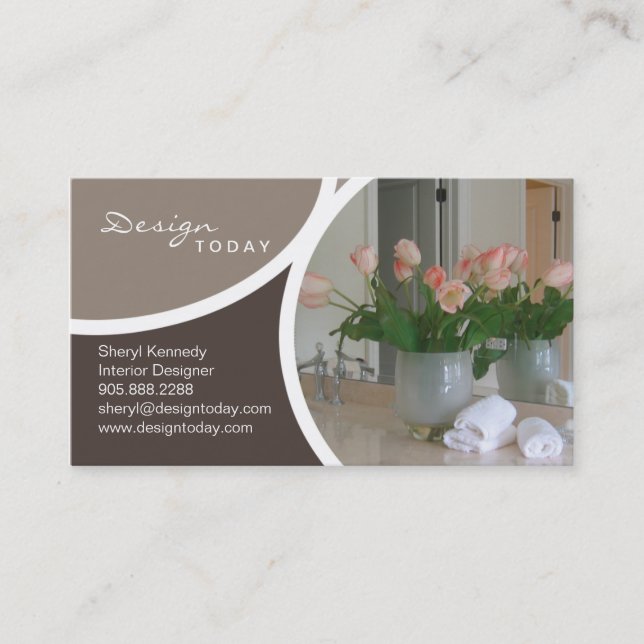 Interior Design Staging Modern Business Card 7 (Front)