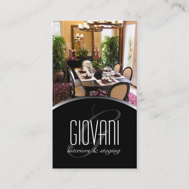 Interior Designer Business Card (Front)