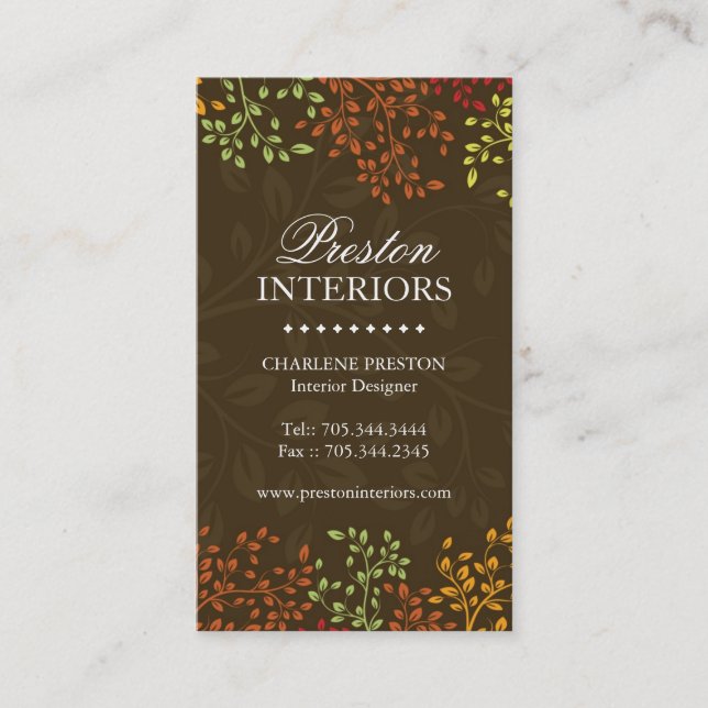 Interior Designer Business Card (Front)