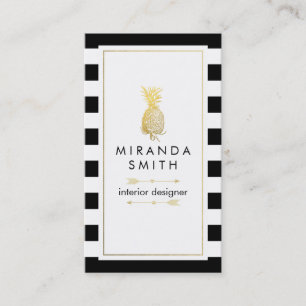 Interior Designer Business Card - Chic geometric