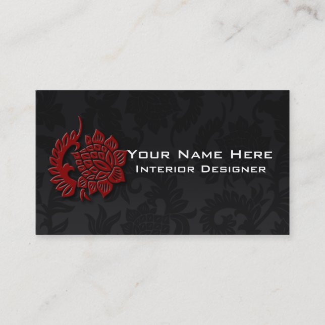 Interior Designer Business Cards (Front)