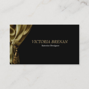 Interior Designer Curtain Decorator Window Design Business Card
