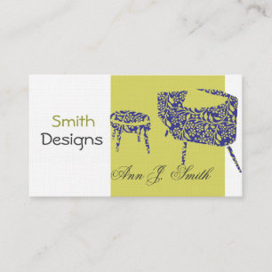 Interior Designer Decor Green Promotional Modern Business Card