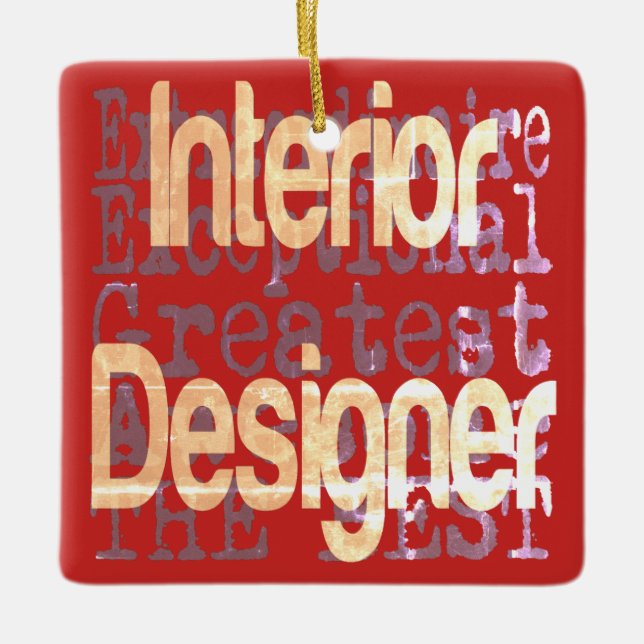 Interior Designer Extraordinaire Ceramic Ornament (Front)