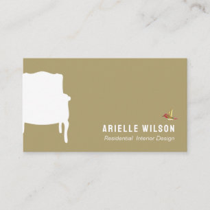Interior Designer French Chair  Business Card