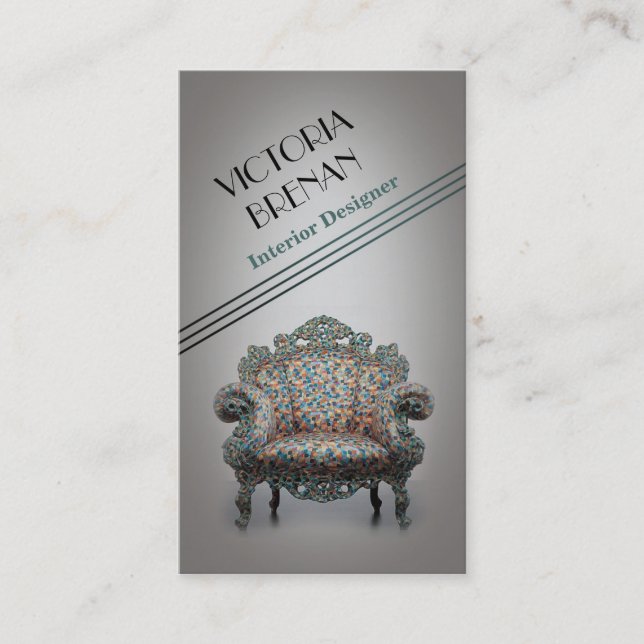 Interior Designer Furniture Business Card Template (Front)