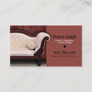 Interior Designer, Home Stager Business Card