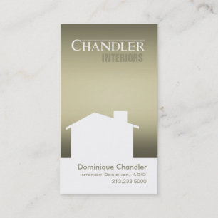 Interior Designer Home Stager Design Consultant Business Card