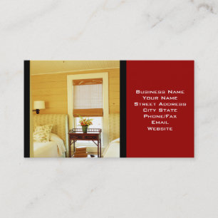 Interior Designer or Staging Business Card