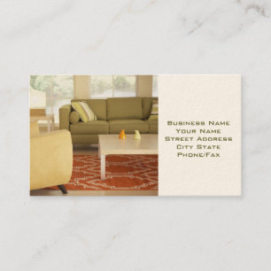 Interior Designer or Staging Business Card