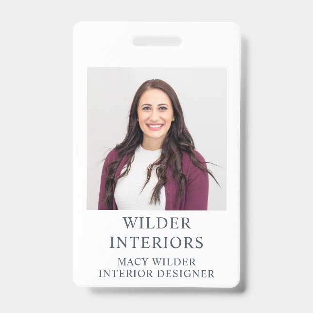 Interior Designer Photo Badge (Front)