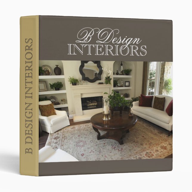 Interior Designer Portfolio Binder (Front/Spine)
